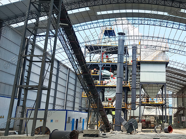 石粉料不用水洗砂，上套干法制砂樓